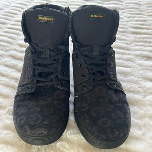 Dr. Martens Cheetah print high top sneakers